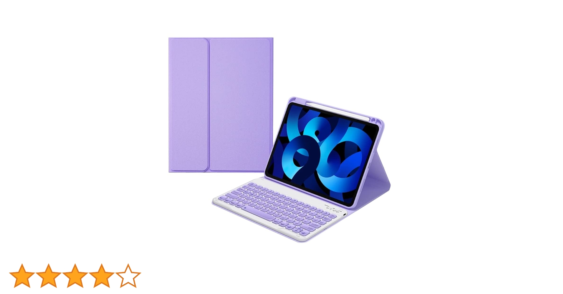 【美品】iPad Air5 パープル　64GB ケースキーボード、ペンケース付き 美品】iPad Air5 パープル 64GB ケースキーボード、ペンケース